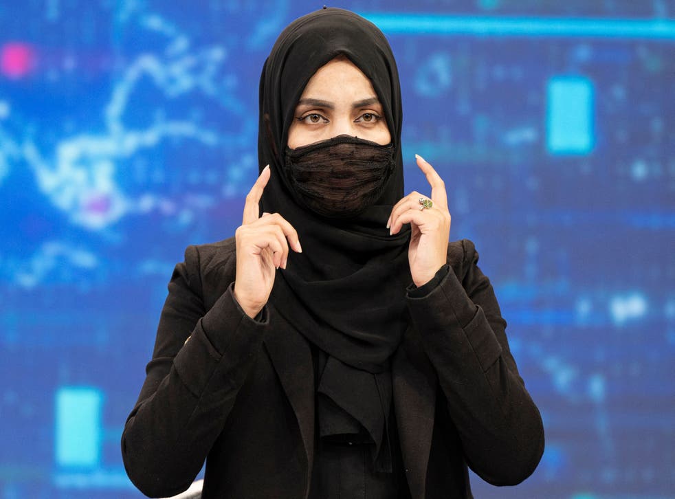 <p>Last week, the Taliban ordered that all female TV anchors must cover their faces while live on air</p>