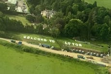 ‘Welcome to Luton’ prank sign panics Gatwick airport passengers