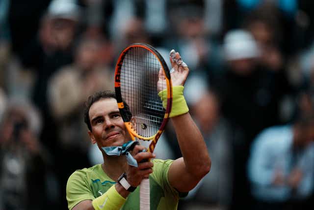 Rafael Nadal raced into round two (Thibault Camus/AP)