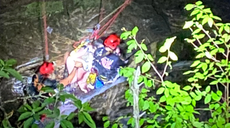 Hiker, 17, rescued from near-fatal fall while taking a selfie at waterfall