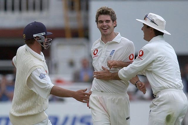 James Anderson settled straight into life as an England Test bowler (Matthew Fearn/PA)