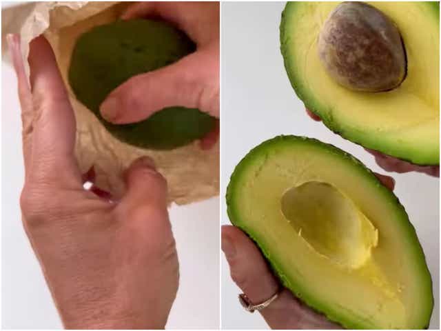 <p>Instagrammer Caroline Groth shows her hack for ripening an avocado quickly</p>