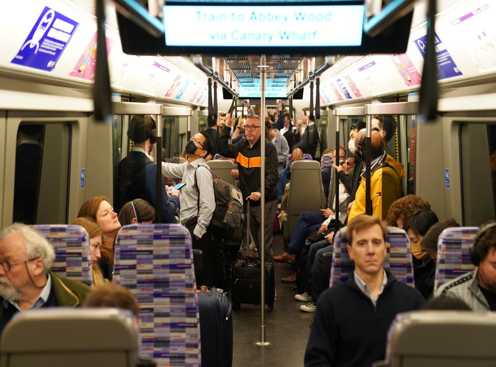 Thousands of people travelled on London’s £18.9 billion Elizabeth line railway in the first few hours of operation on Tuesday morning (Kirsty O’Connor/PA)