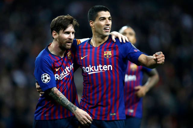 <p>Suarez and Messi could play together </p>