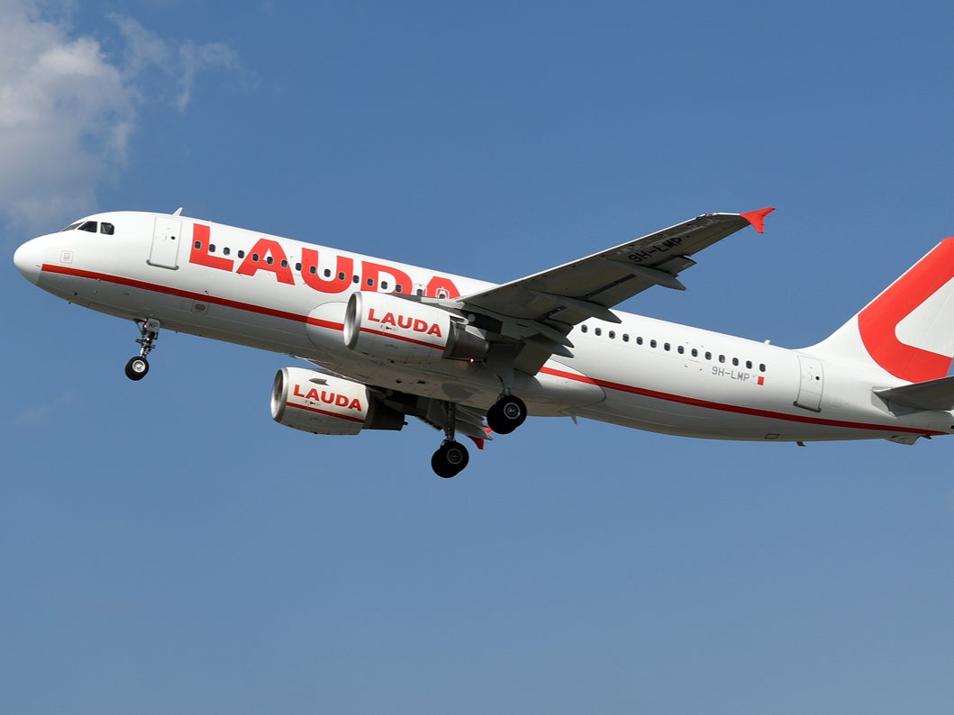 Incident took place on a Lauda flight