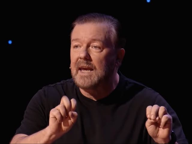 <p>Ricky Gervais as seen in ‘SuperNature'</p>