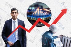 Energy price cap will surge to £2,800 in October, Ofgem boss to tell Sunak