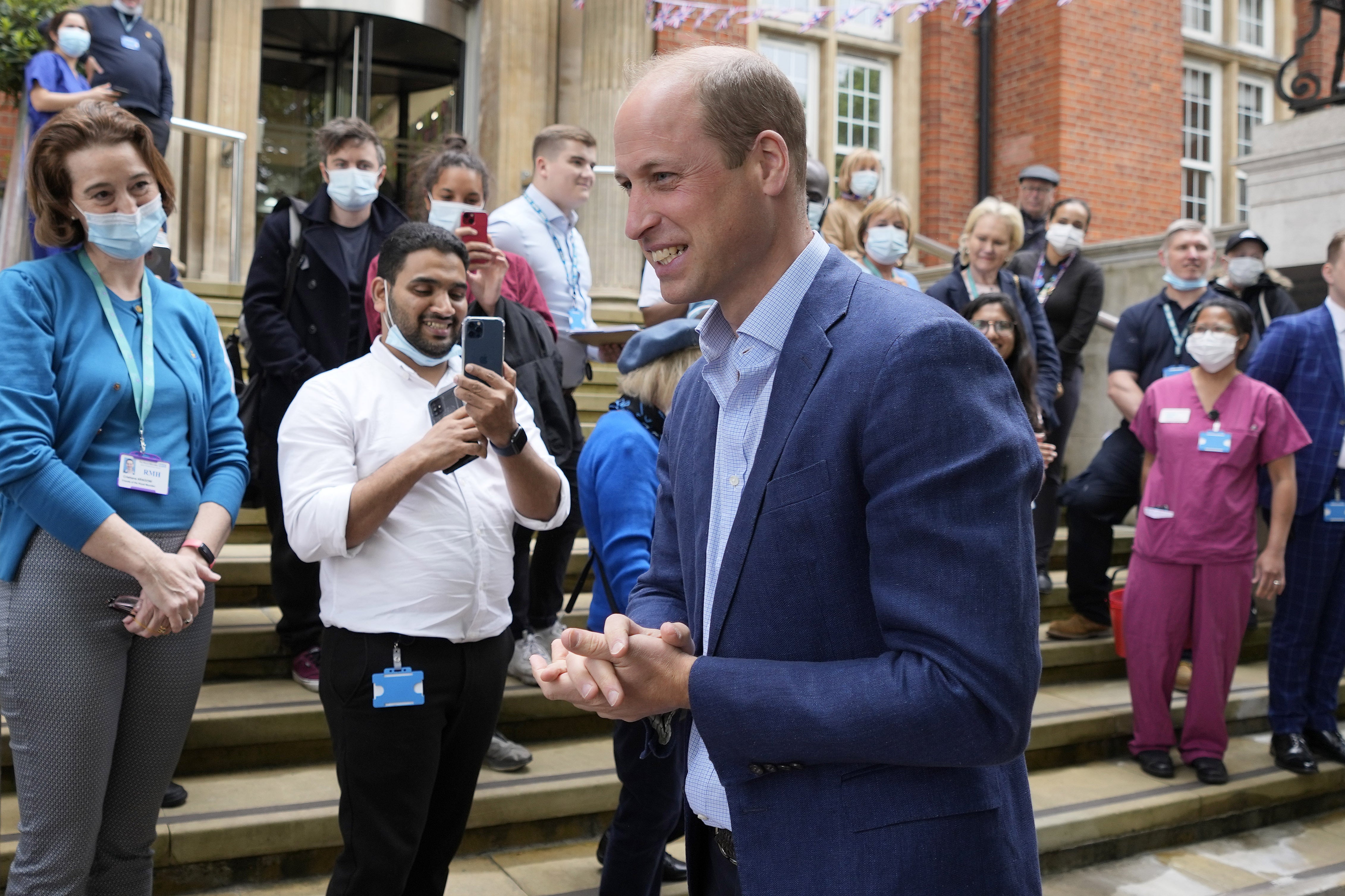 The Duke of Cambridge leaves after his visit to the Royal Marsden Hospital, London, to learn about some of the innovative work that The Royal Marsden is currently carrying out to improve cancer diagnosis and treatment. Picture date: Tuesday May 24, 2022.