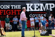 Georgia election results - live: Herschel Walker wins GOP Senate primary as Trump foe Brian Kemp leads