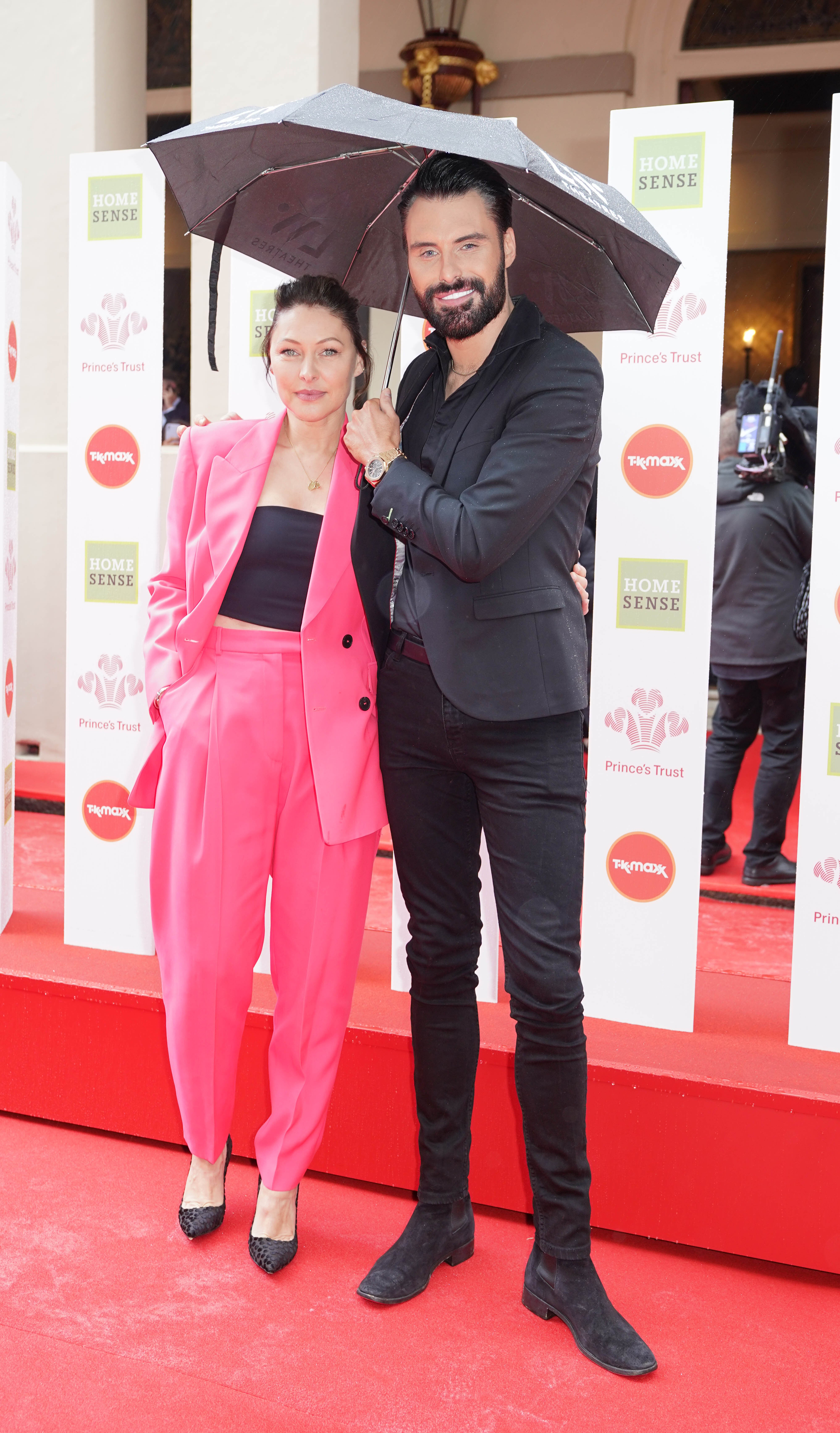 Emma Willis and Rylan Clark at the Theatre Royal, London (Yui Mok/PA)