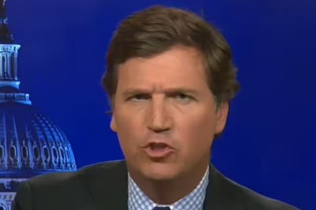 <p>Tucker Carlson is known for airing controversial, far-right views on his show </p>
