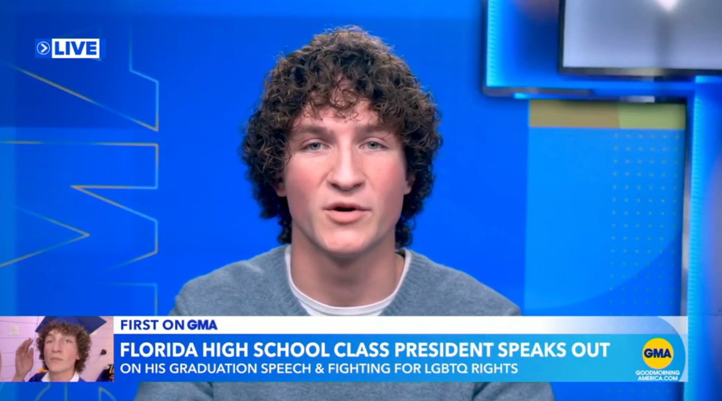 Zander Moricz appearing on Good Morning America.