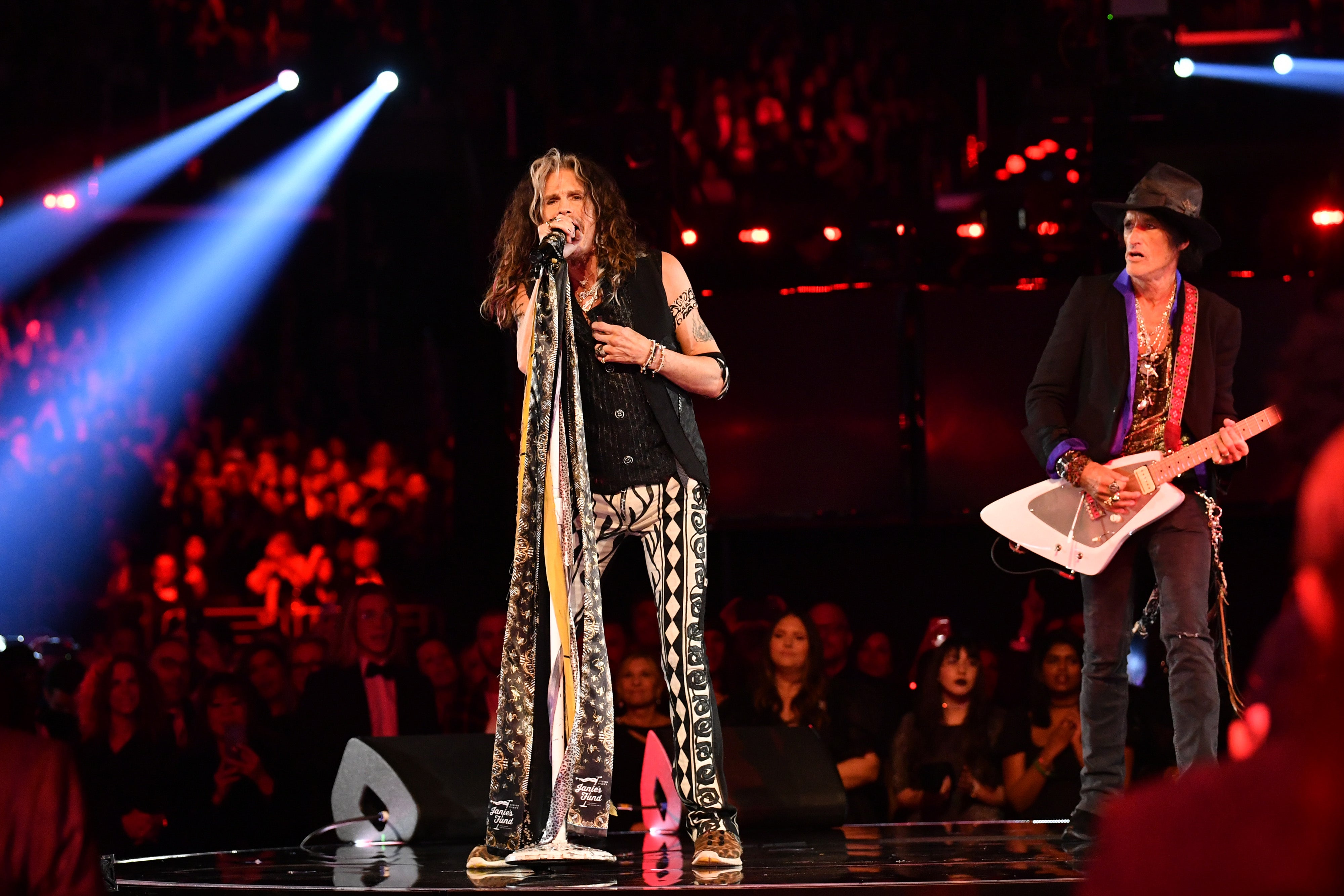 Steven Tyler performs at the Grammys