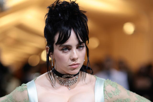 <p>Billie Eilish attends The 2022 Met Gala Celebrating "In America: An Anthology of Fashion" at The Metropolitan Museum of Art</p>