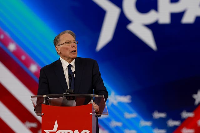 <p>Wayne LaPierre is the chief executive of the National Rifle Association</p>
