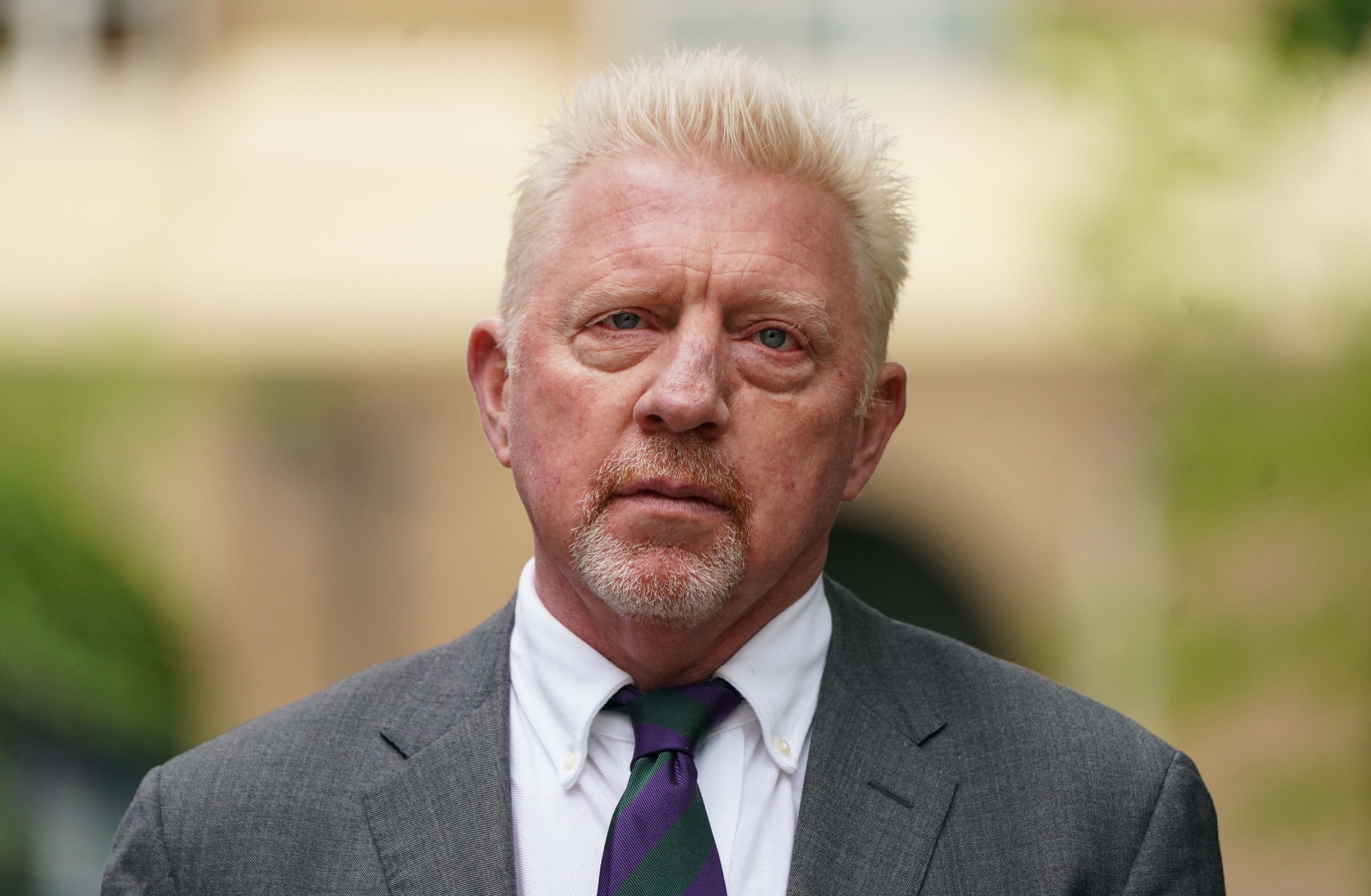 Boris Becker was sentenced to time in prison due to bankruptcy (PA)