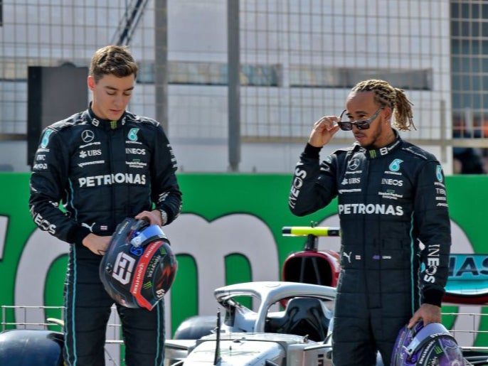 George Russell has outpointed Lewis Hamilton so far this season
