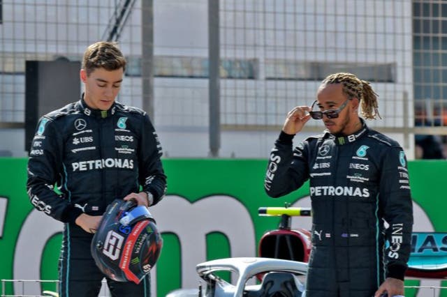<p>George Russell has outpointed Lewis Hamilton so far this season</p>