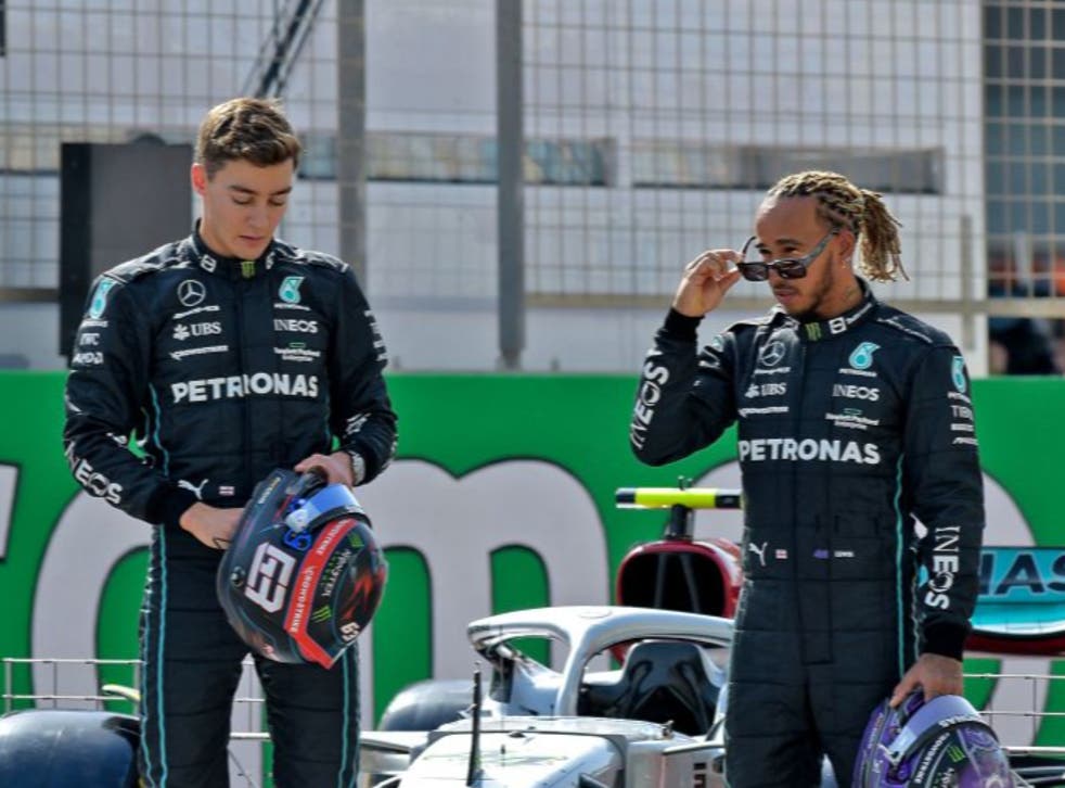 <p>George Russell has outpointed Lewis Hamilton so far this season</p>