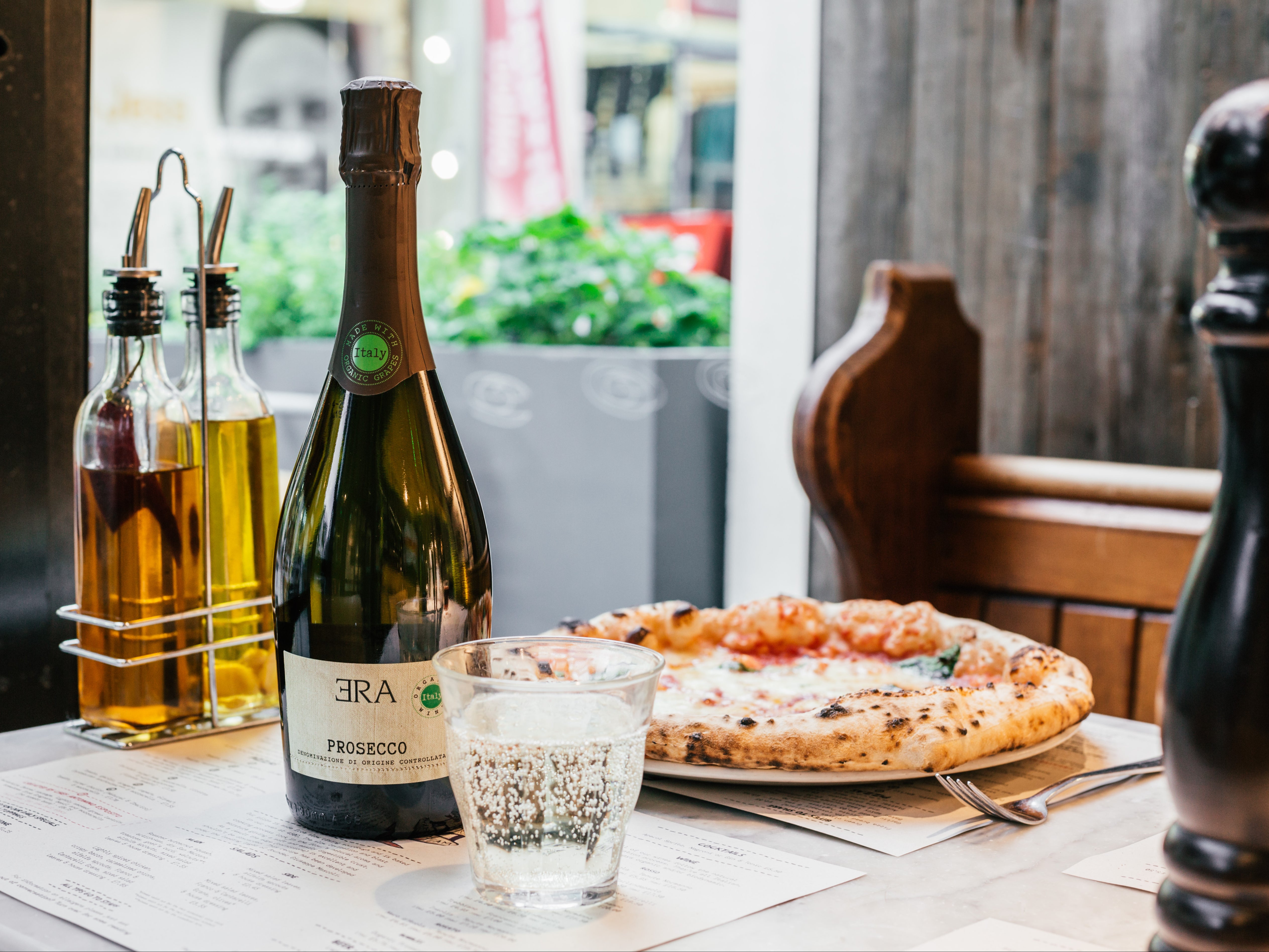 Franco Manca is offering a free glass of prosecco with any order of its special Jubilee pizzas