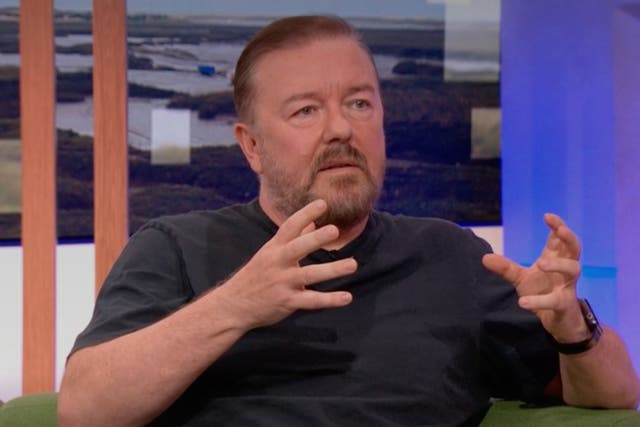 <p>Gervais explained his stance on ‘The One Show'</p>