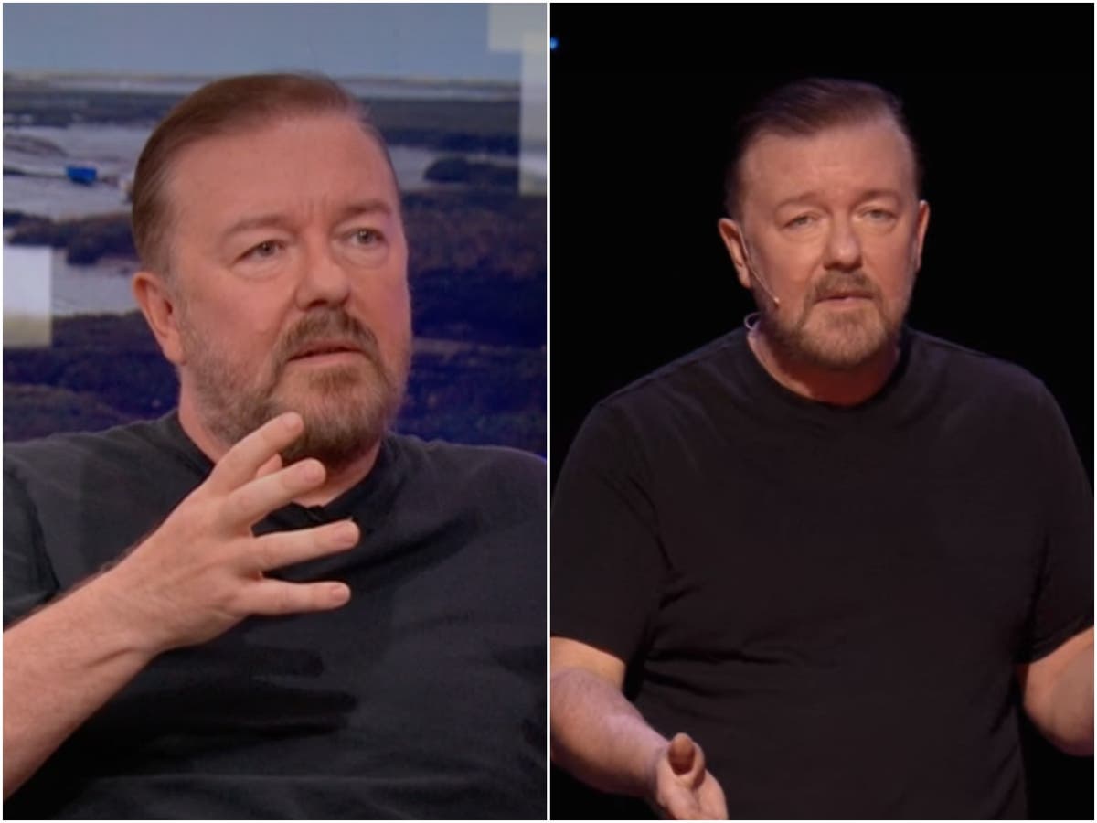 Ricky Gervais defends ‘taboo’ jokes following backlash to Netflix special SuperNature: ‘They don’t mean anything’