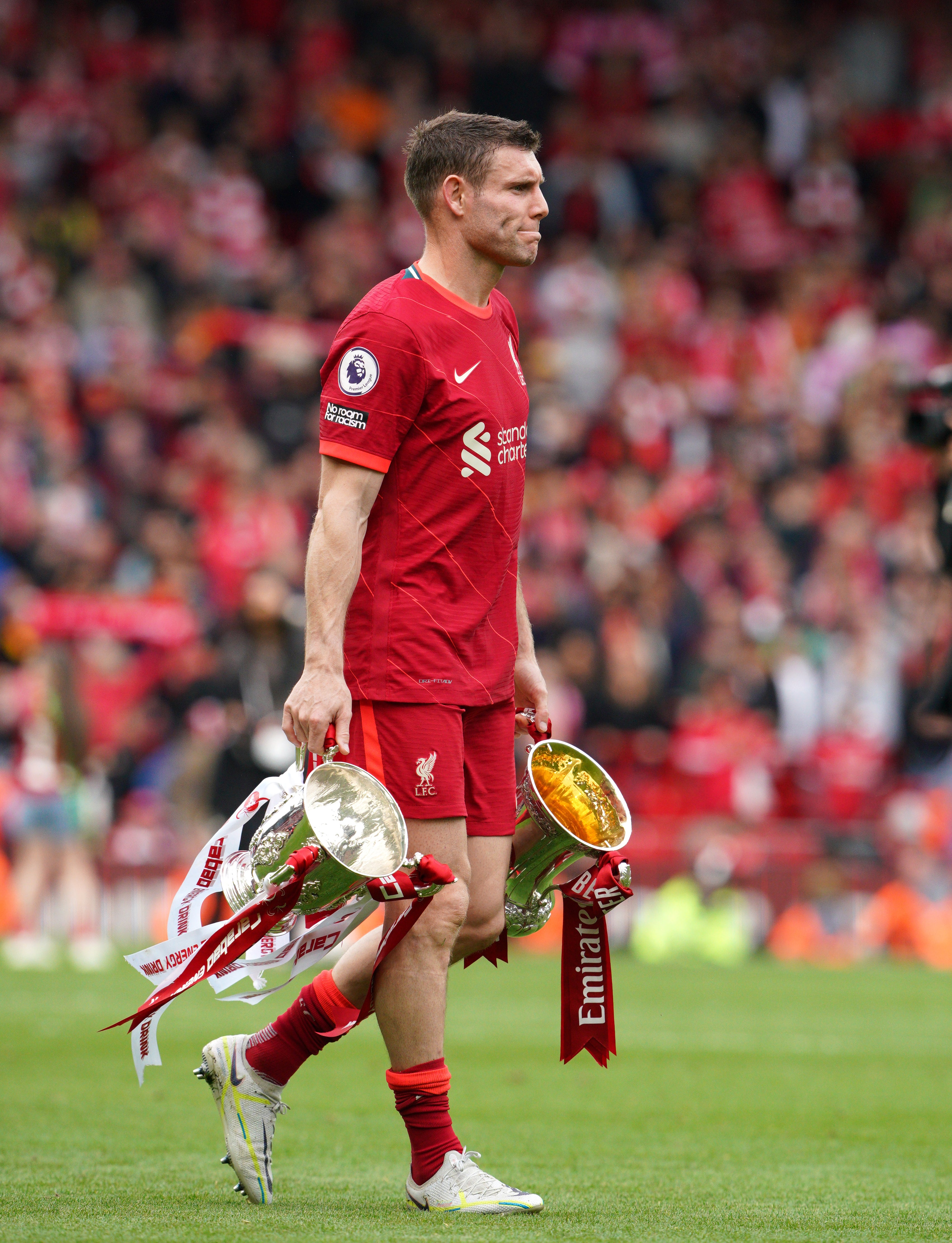 Liverpool’s long season came up just short of perfection (Peter Byrne/PA)