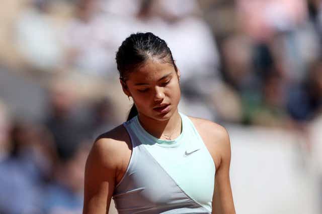 <p>Emma Raducanu is out of the French Open </p>