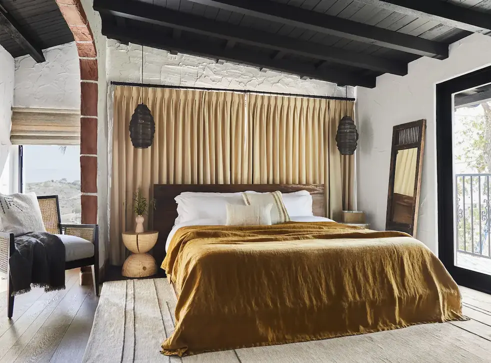 <p>A bedroom at Casa Tierra</p>