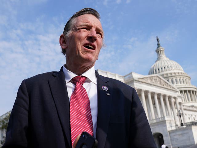 <p>Rep Paul Gosar has been criticised before for appearing at a white nationalist event </p>