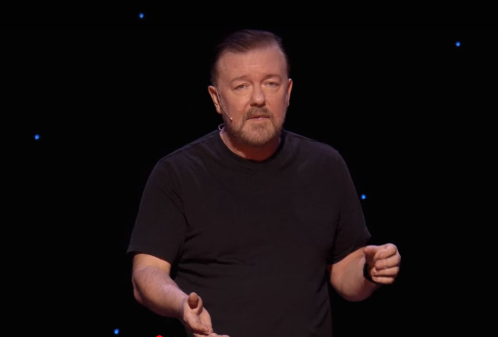 Gervais discussed the controversy in his new special