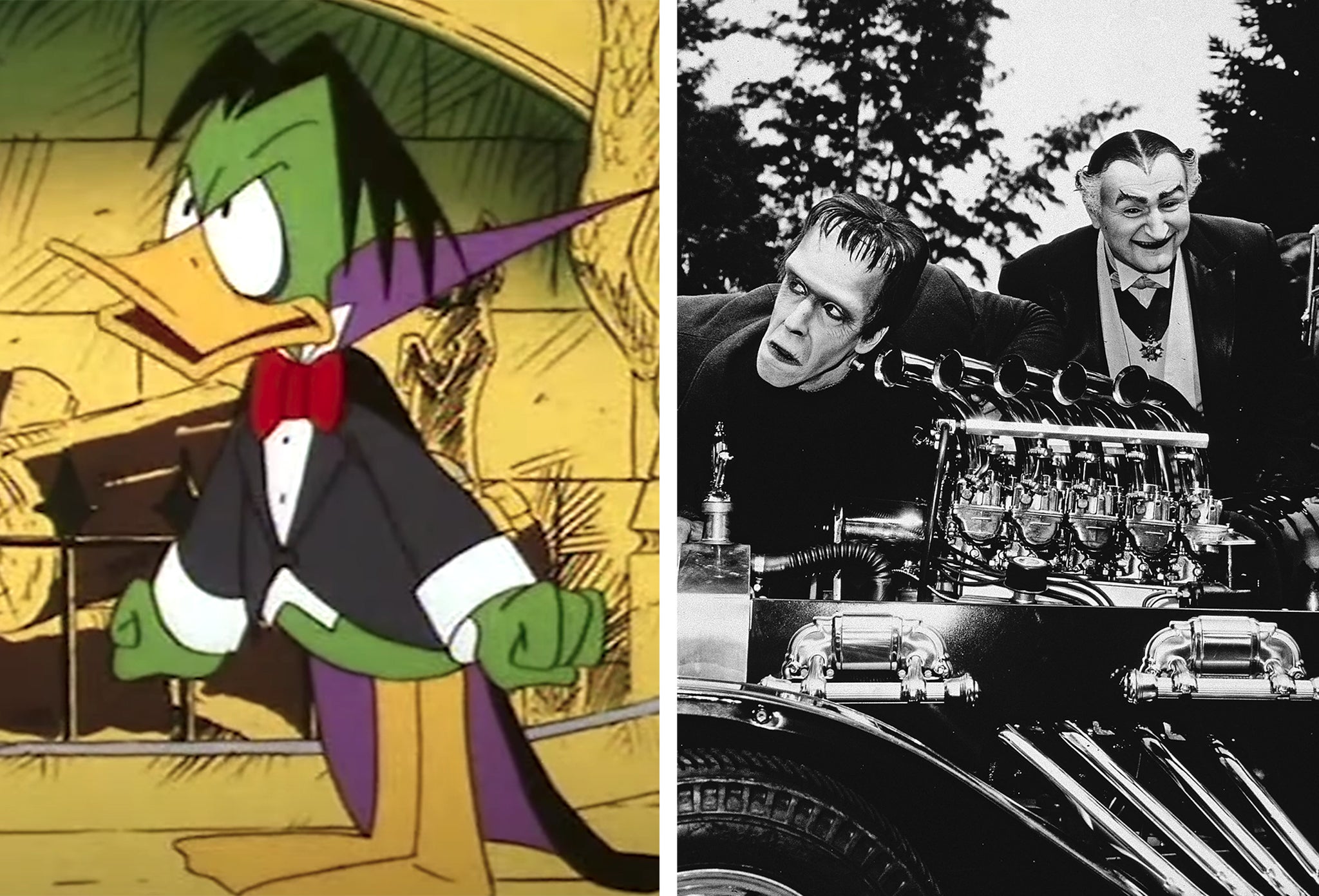Count Dracula was repackaged for children in ‘Count Duckula’ and ‘the Munsters’