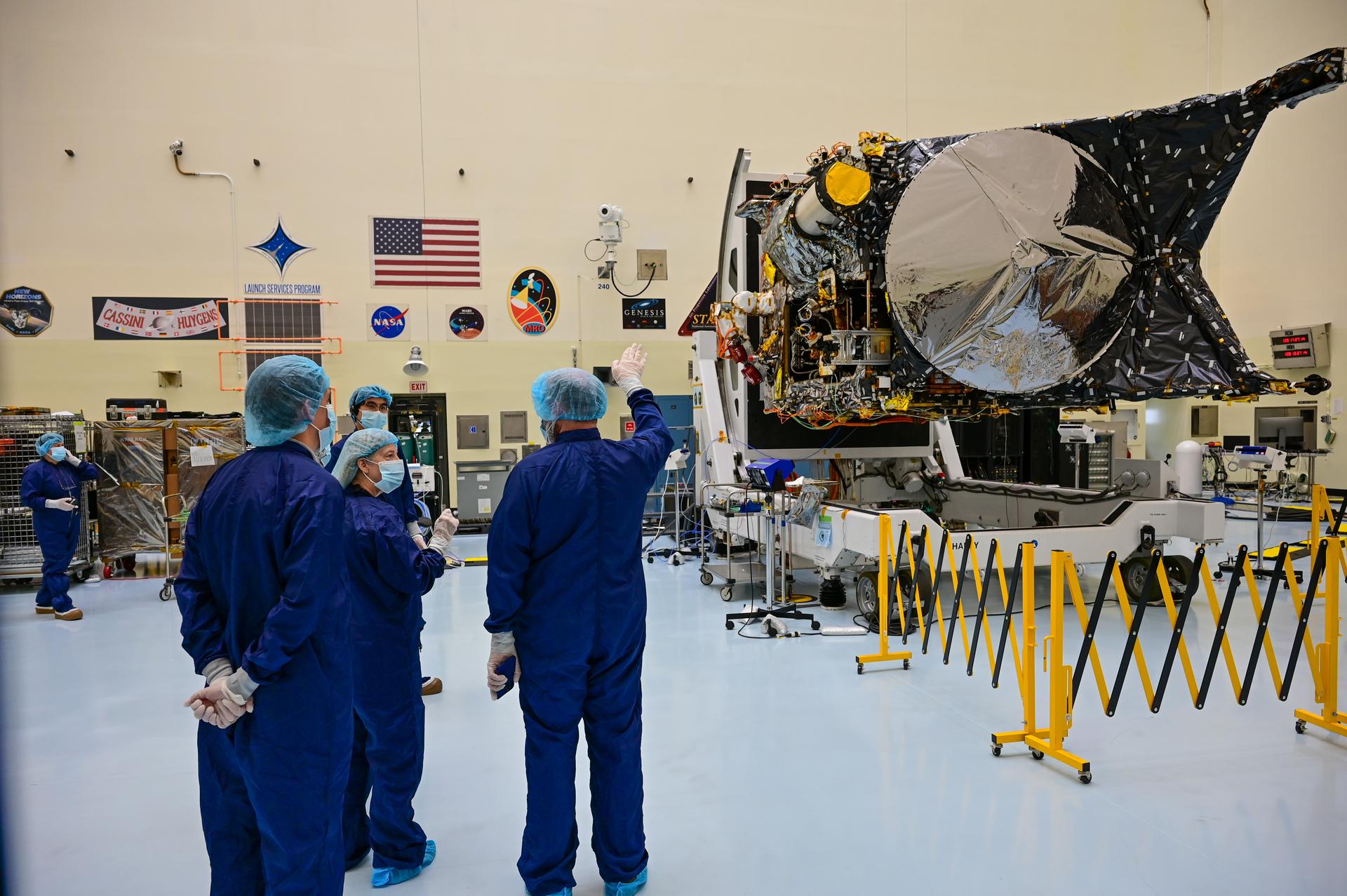 Nasa’s Psyche spacecraft in testing at Kennedy Space Center in Florida
