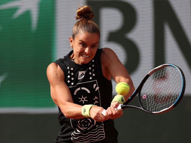 <p>Sakkari was knocked out in the second round in Paris</p>