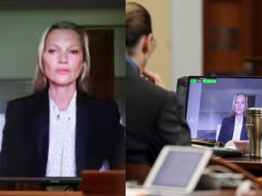 Johnny Depp fans spot actor smiling during Kate Moss testimony at Amber Heard trial