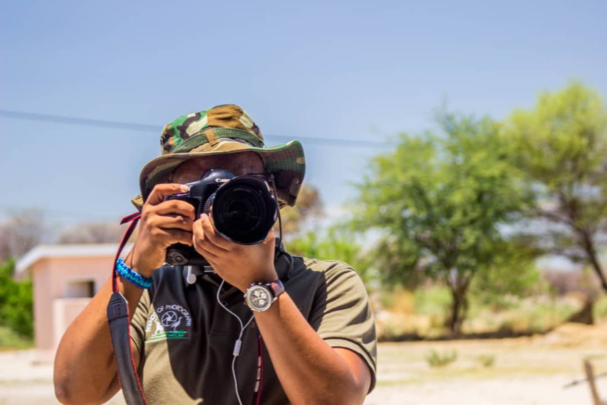 Children learn to love nature through photography in Botswana