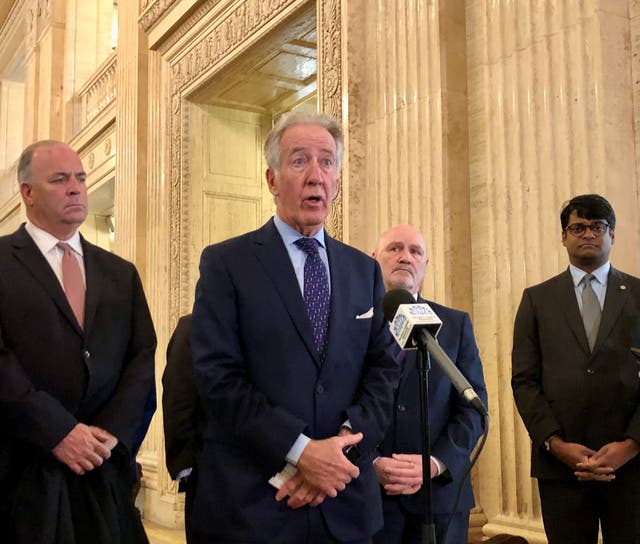Congressman Richard Neal speaks to the media at Parliament Buildings in Belfast (David Young/PA)