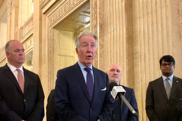 Congressman Richard Neal speaks to the media at Parliament Buildings in Belfast (David Young/PA)