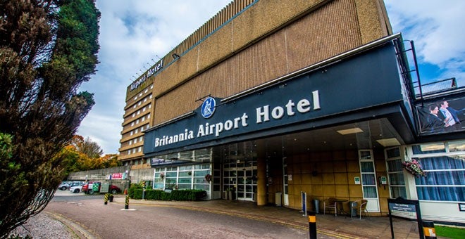 The entrance to the brand’s Manchester Airport hotel