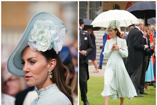 La duquesa de Cambridge lució un vestido verde menta personalizado