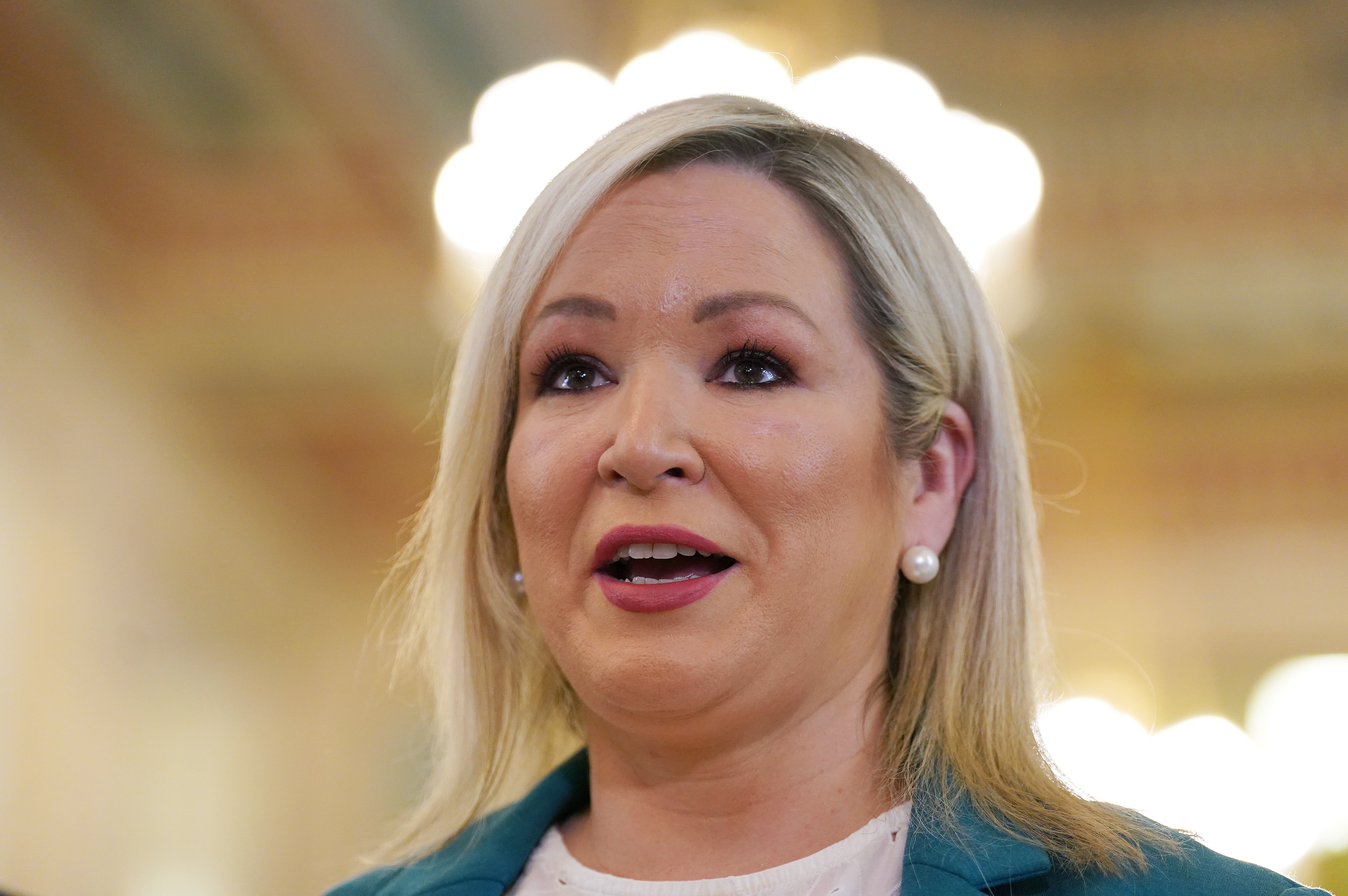 Sinn Fein vice president Michelle O’Neill has said the devolved powersharing institutions at Stormont should be restored (Brian Lawless/PA)
