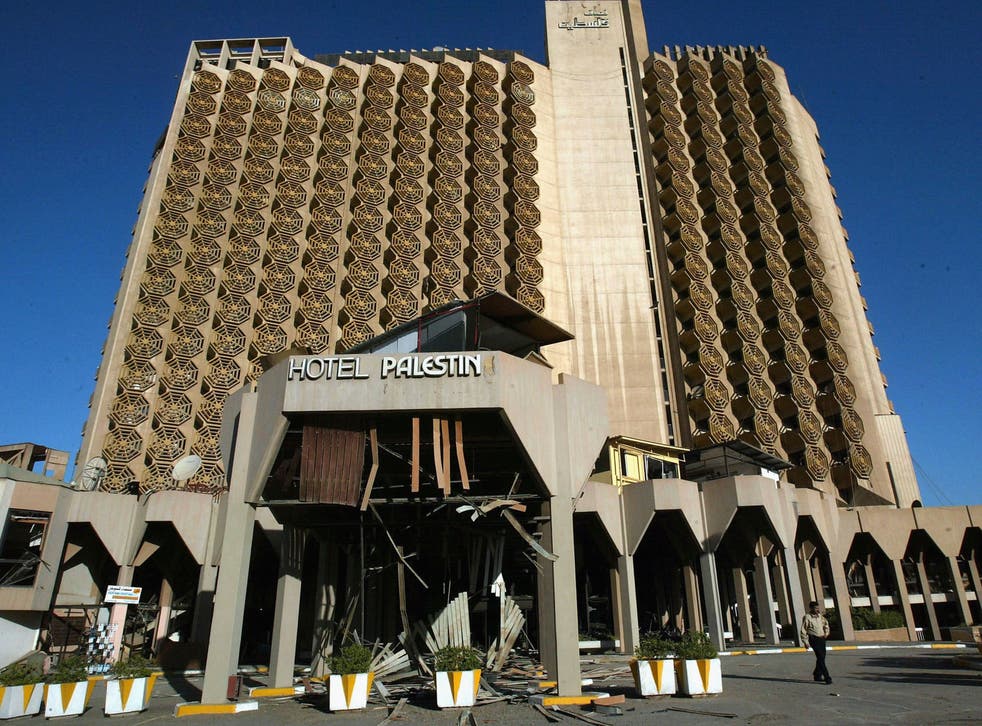 <p>The Palestine Hotel, a base for many foreign journalists, was bombed in October 2005 </p>