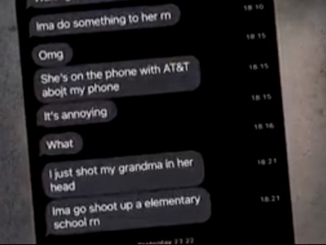 <p>A group of text messages sent by Salvador Ramos, 18, just before he carried out a mass shooting that killed 19 children and two faculty members at Robb Elementary School in Uvalde, Texas. </p>