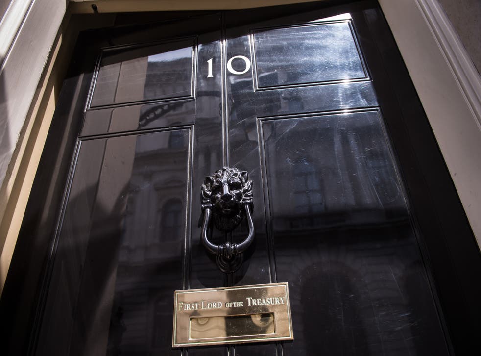 The front door of No10 Downing Street (Stefan Rousseau/PA)