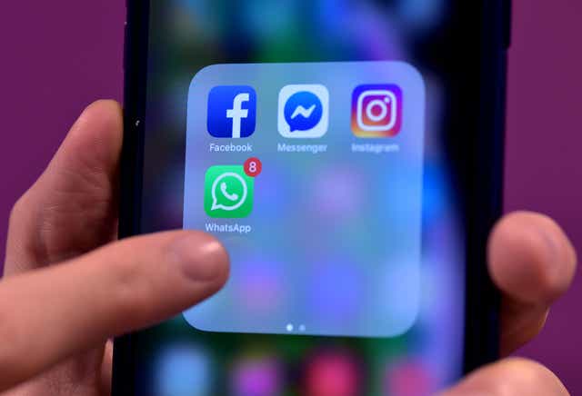 Users of Facebook, Messenger and Instagram will start to receive notifications about the changes from Thursday (PA)