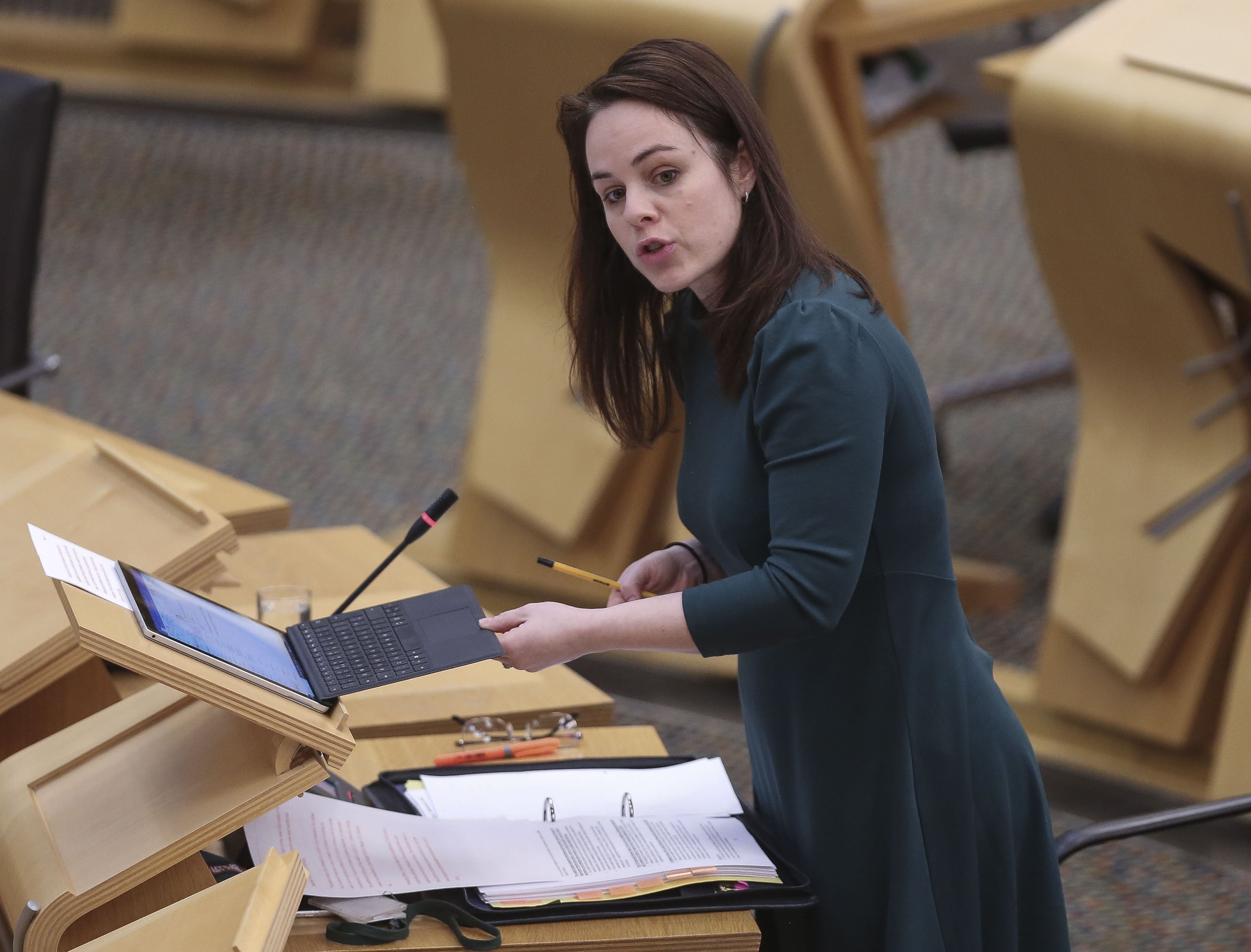 Kate Forbes had previously called on the Chancellor to use all of the £30 billion ‘fiscal headroom’ (Fraser Bremner/Daily Mail/PA)