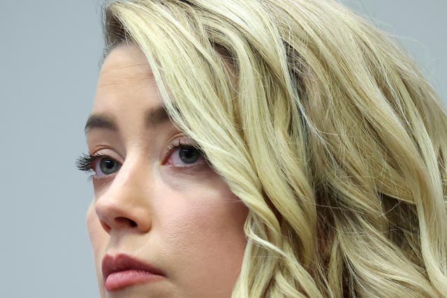 Amber Heard reminds jurors ‘I am a human being’ as she returns to stand (Michael Reynolds/AP)