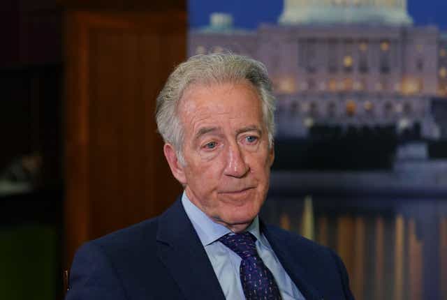 Chairman of the United States House of Representatives’ Committee on Ways and Means, Richard Neal, following his meeting at Stormont with XXXX, as he visits Northern Ireland to meet with political leaders. Picture date: Thursday May 26, 2022.