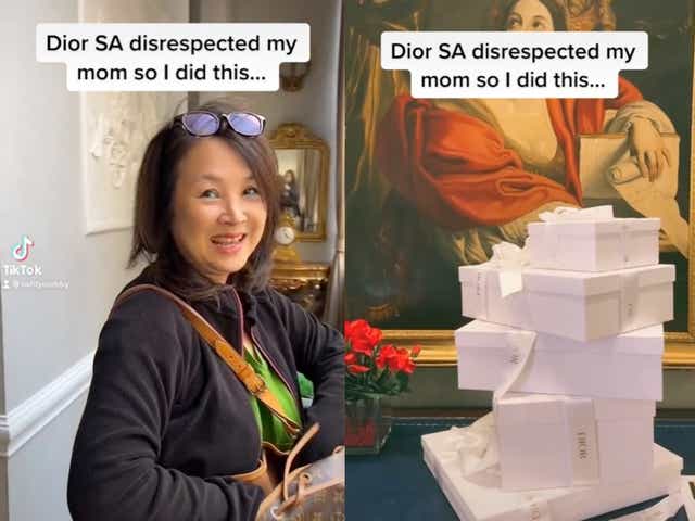 Mujer genera debate después de regresar a Dior para gastar dinero después de que el asociado de ventas fuera grosero con la madre