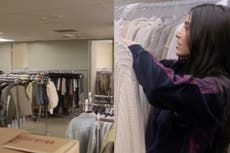 Kim Kardashian visits fashion archive where 30,000 pieces of her clothing are stored in warehouse